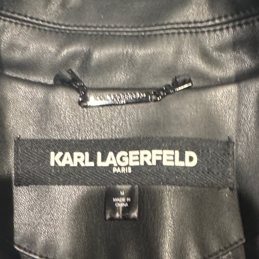 Karl Lagerfeld Black Jacket with White Accents - Picture 10 of 12